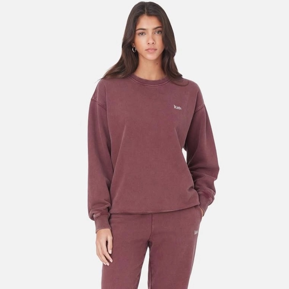 Kith Burgundy Crewneck Sweatshirt